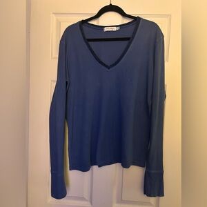 Fresh Produce - 2XL - Blue Long Sleeve Lounge Top/Shirt